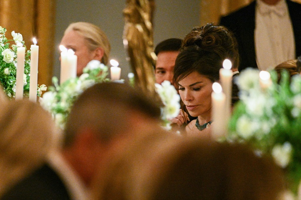 Lauren Sanchez Bezos attending a State Dinner.